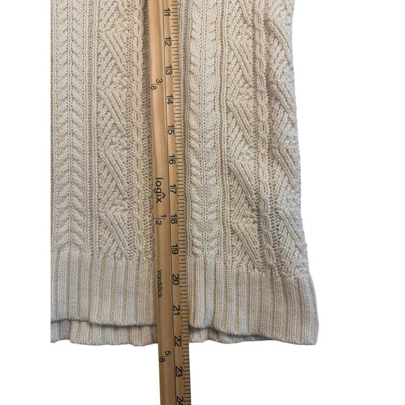 Lauren Ralph Lauren Cable Knit Sweater Cream – Size M Preppy OldMoney Christmas - Picture 5 of 7